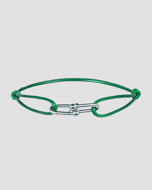 Twist Cord Silver Grün
