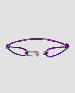 Twist Cord Silver Lila