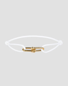 Twist Cord Gold Weiß