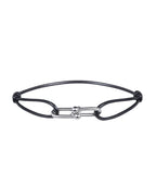 Twist Cord Silver Schwarz