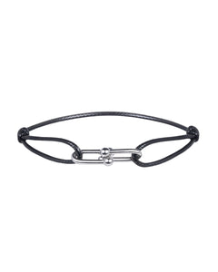 Twist Cord Silver Schwarz