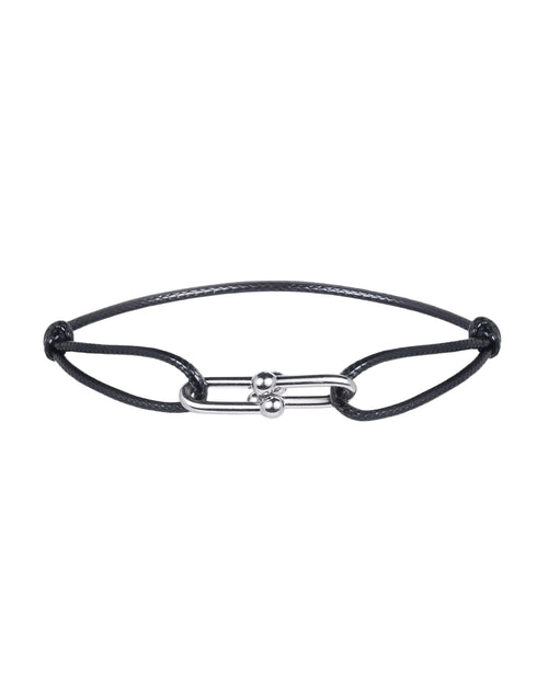 Twist Cord Silver Schwarz