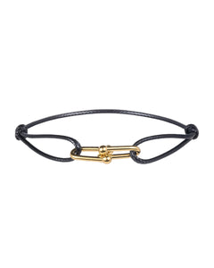 Twist Cord Gold Schwarz