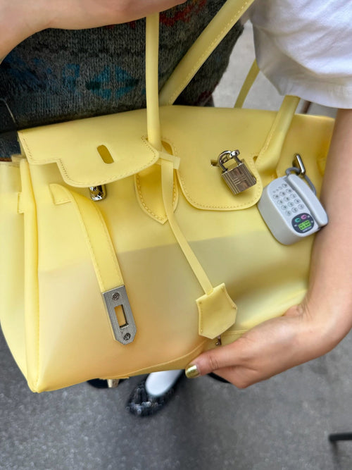 Jello Tote Butter Yellow Detail