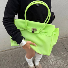 Jello Tote Green Detail