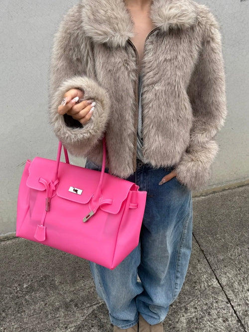 Jello Tote Barbie Pink Detail