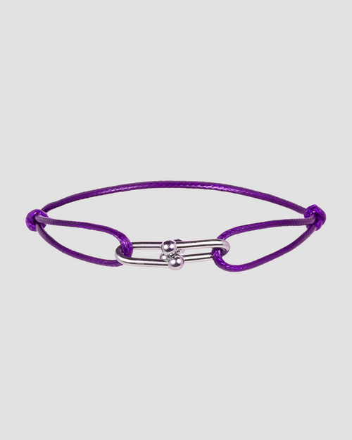 Twist Cord Silver Lila